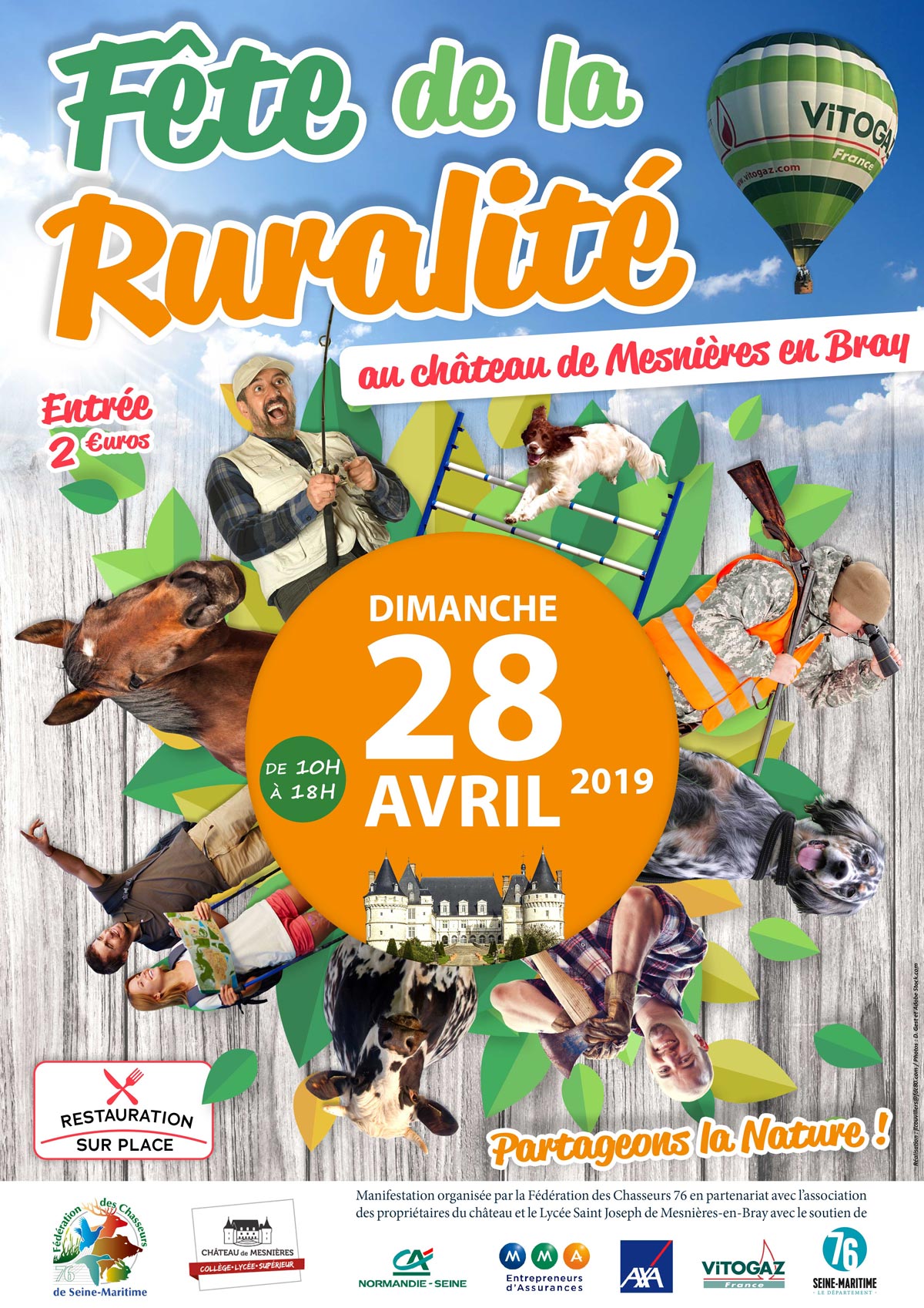 Affiche Fête de la ruralité 2019 Mesnières en Bray