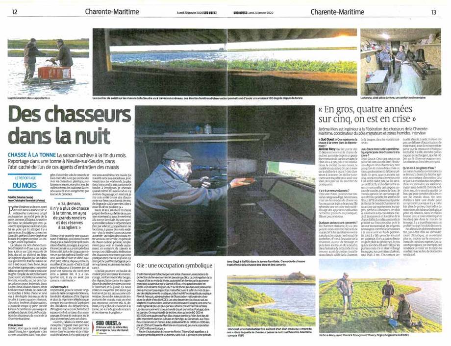 Article journal Sud-Ouest