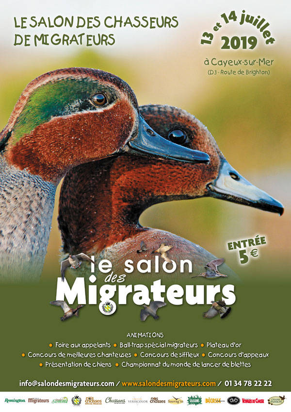 Affiche Salon des chasseurs de migrateurs 2019
